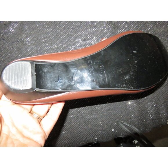 ASHRO Rush Hour Vegan Leather Kitten Heel Slide Mule Buckle Accent Slip On Sz 11 - Picture 7 of 9